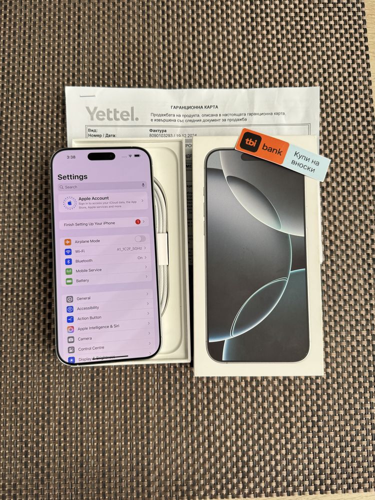 512‼️ЛИЗИНГ от 80лв/м*iPhone 16 pro max* 16 про макс 512ГБ