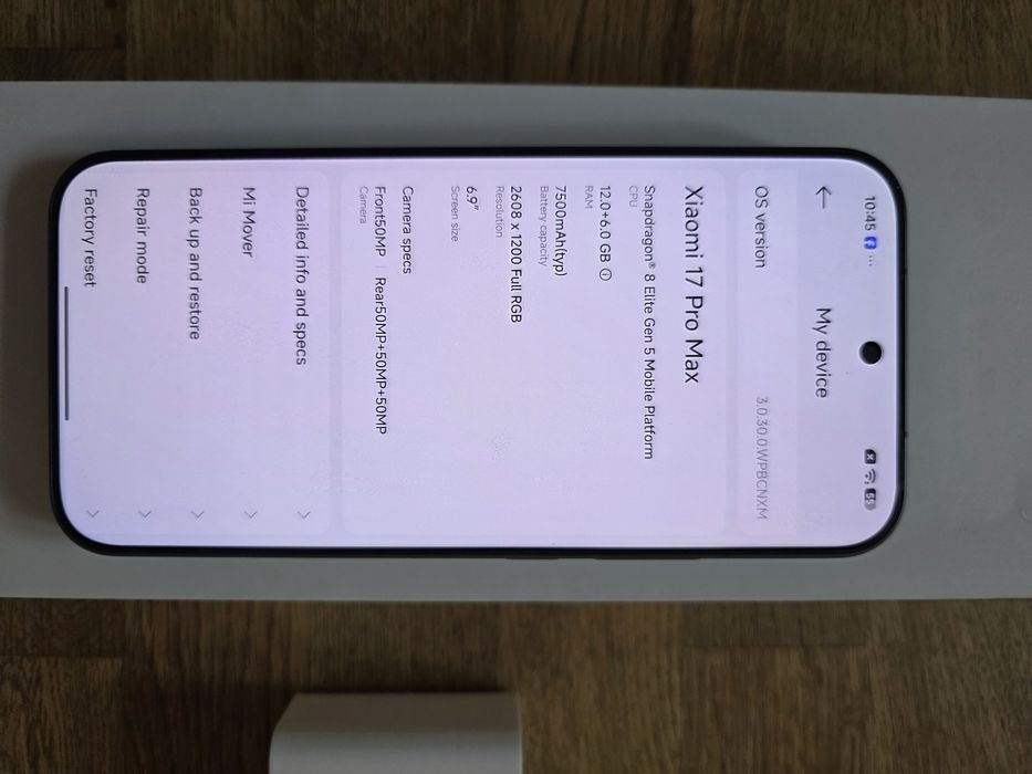 Xiaomi 17 Pro Max 12GB 5125RAM