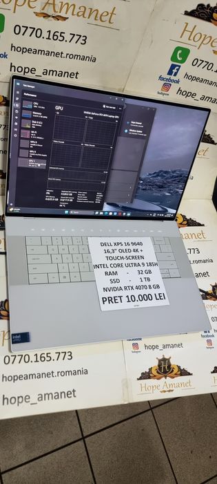 Hope Amanet P6 Laptop Dell XPS 16 9640 Ultra 9 185H    #167201