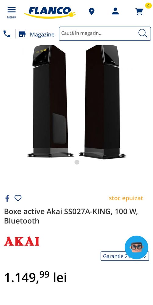 Sistem boxe active Akai 100W