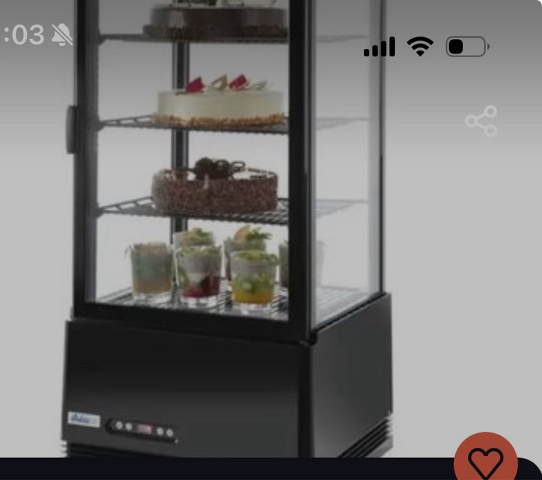 Vitrina frigo cu ventilatie anti condens