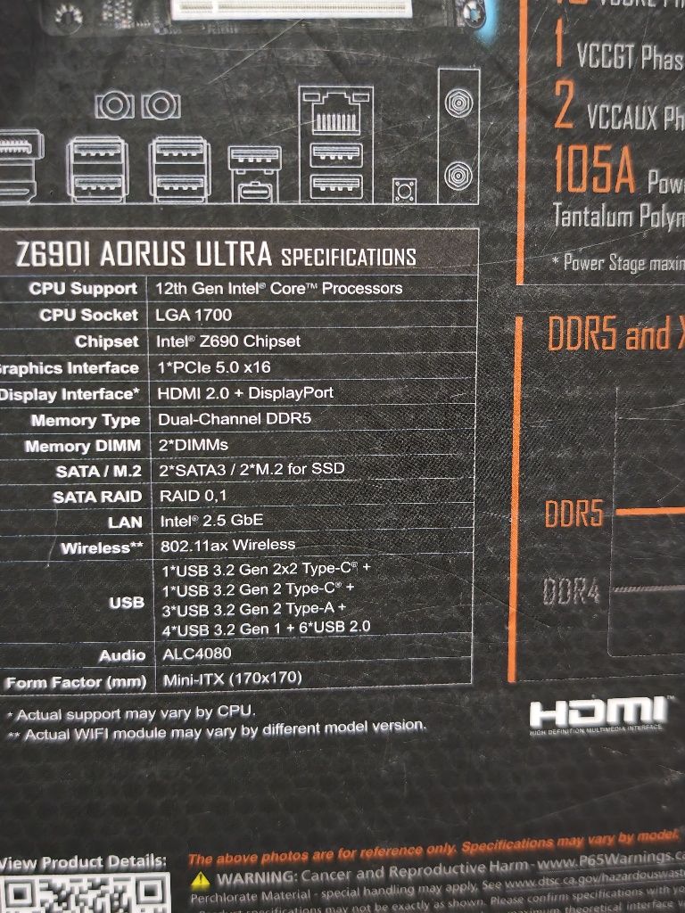 Продам материнскую плату Gigabyte Aorus Z690I