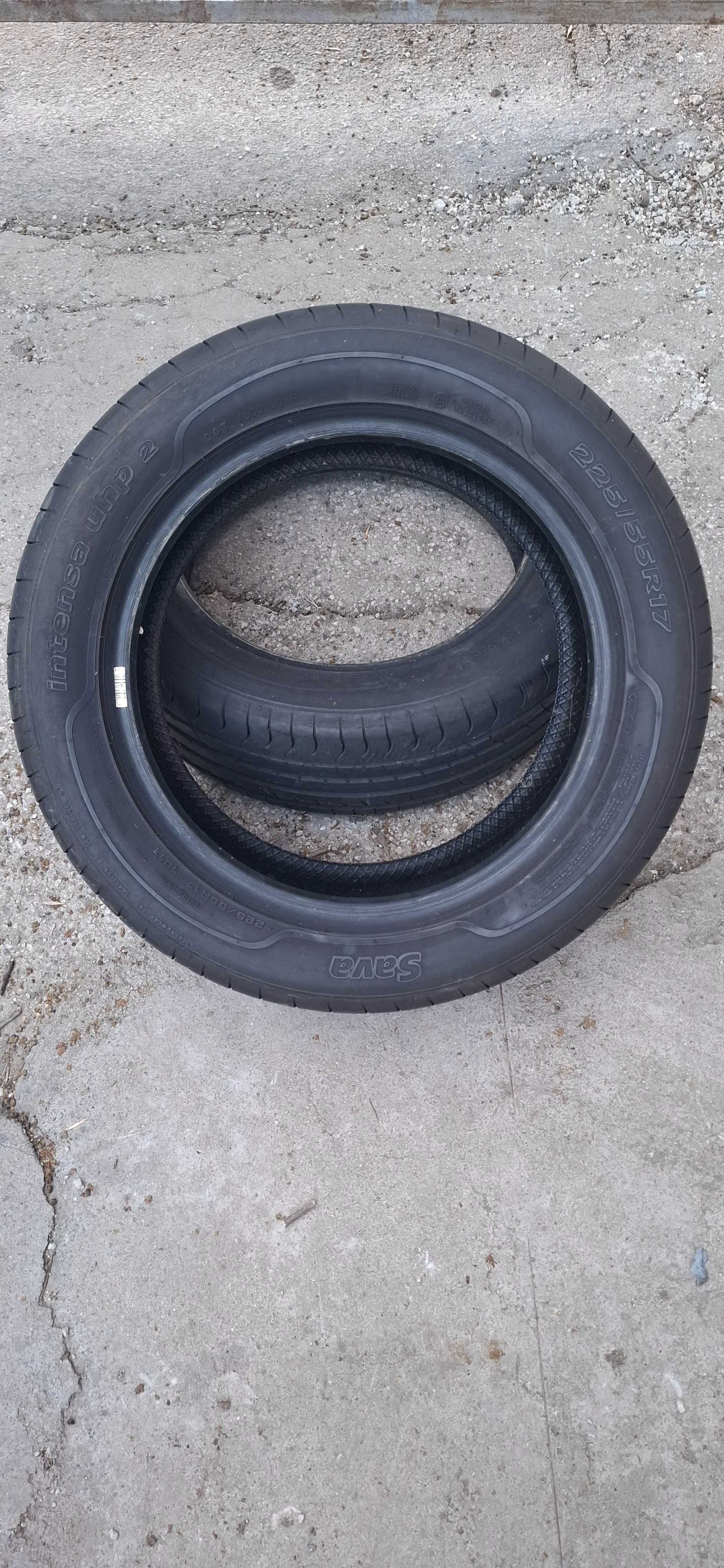 2бр 225/55/17 Sava 6,8mm грайфер дот:22г