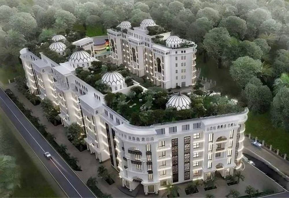 Жк Абу Даби-Хувайдо Махалля! Продается дуплекс с террасой-КОРОБКА!