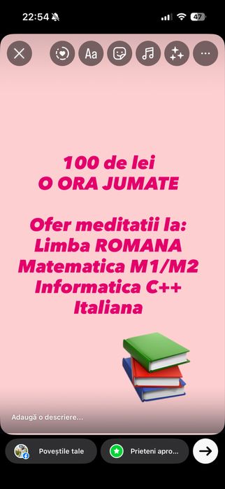 Meditatii Romana, Matematica,Informatica, Italiana