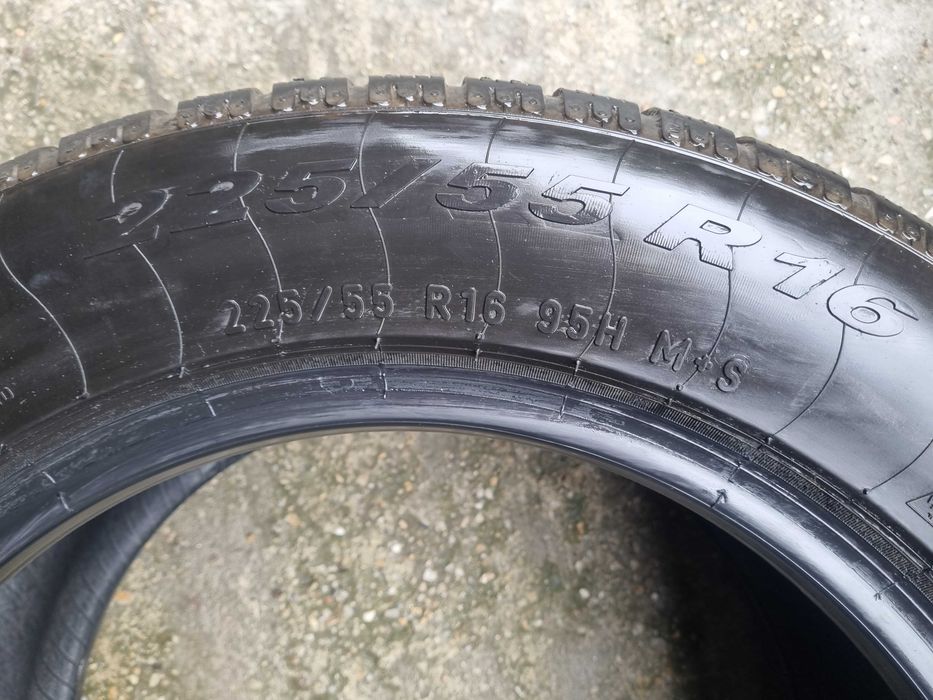 2 anvelope iarna ms 225-55-16 PIRELLI,7 mm