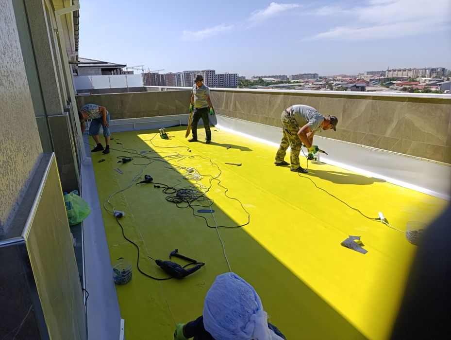 Гидроизоляция крыш, террас.