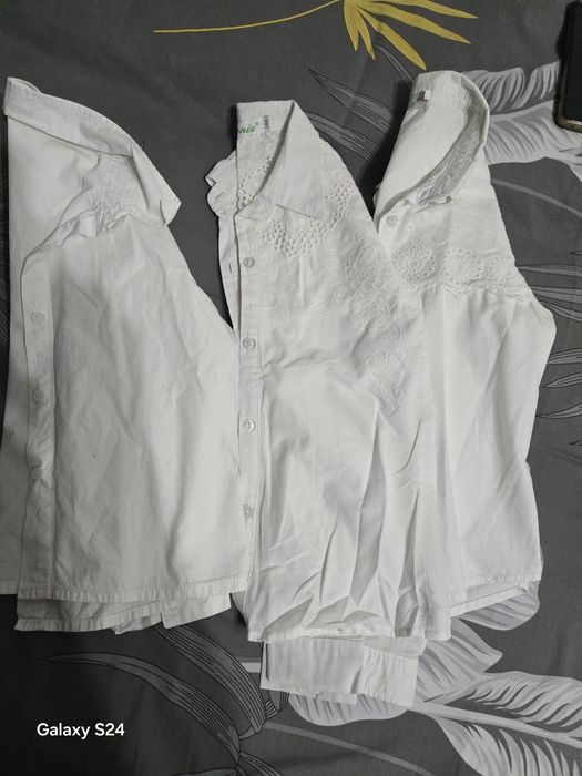 Школьные блузки на девочку.8-9-10 лет