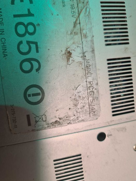 Defect laptop sony pgc-5j4m