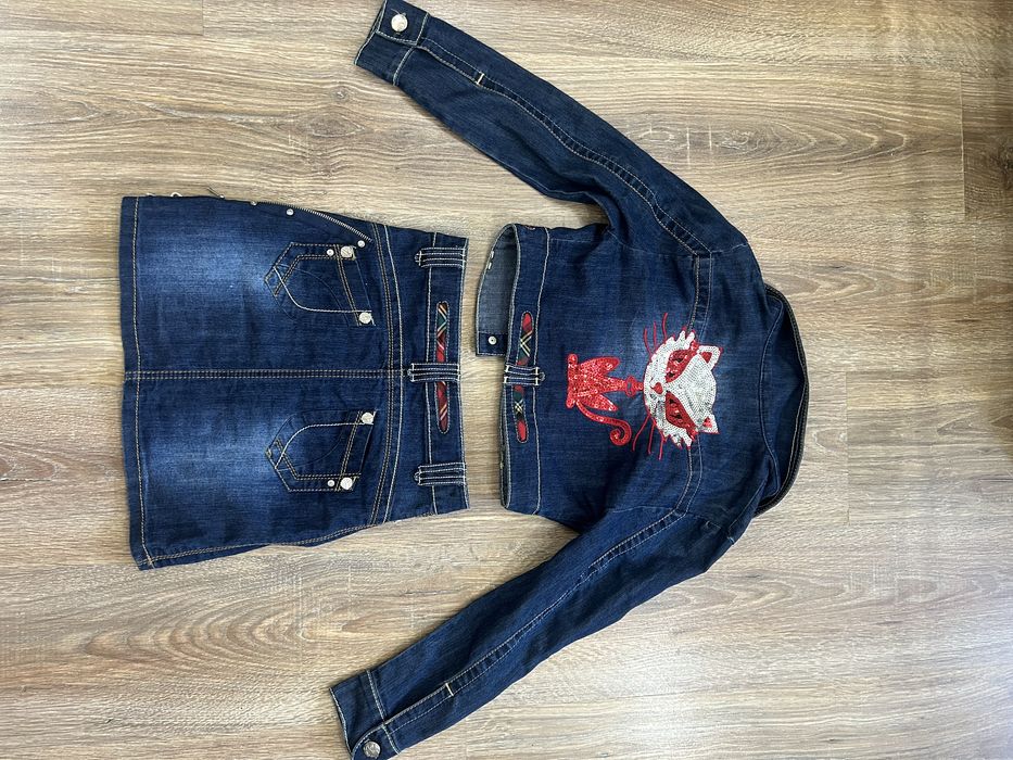 Джинсовая двойка на девочку