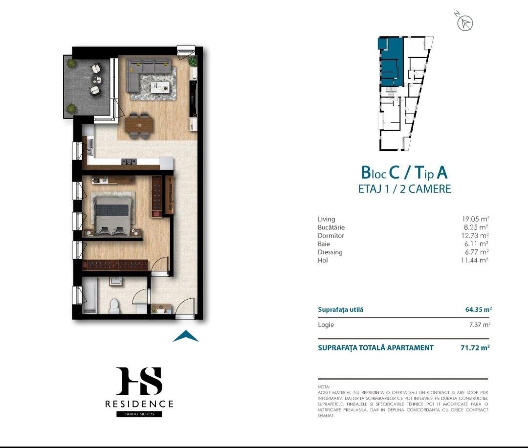 Apartament cu CF direct de la dezvoltator!