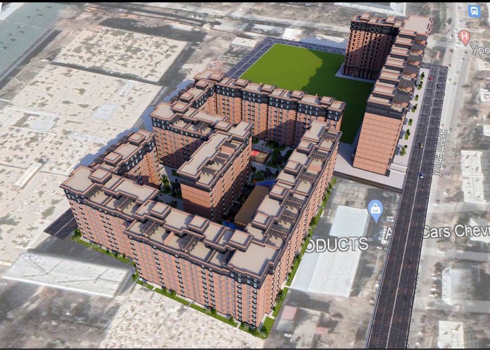 Квартира 50 м² в ЖК Uchtepa Avenue. Макаронная фабрика. Коробка