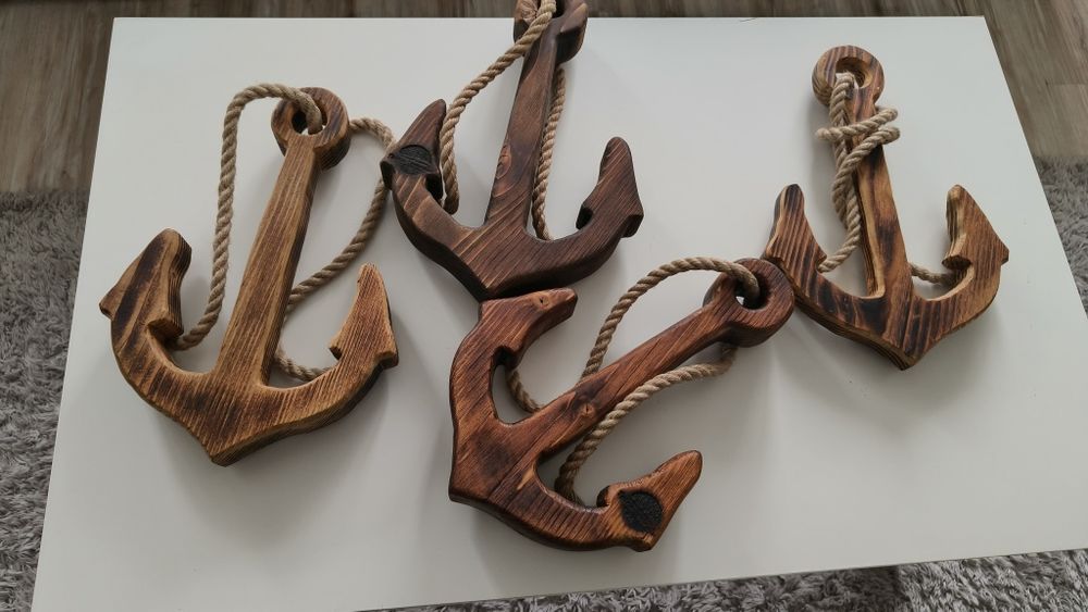 Ancore decorative hand mare lemn masiv