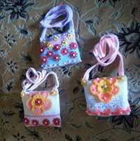 Вязаные детские сумочки для девочек