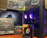 Геймърски компютър, full hd/2k, Ryzen 5, rtx 3080, 16gb, nvme
