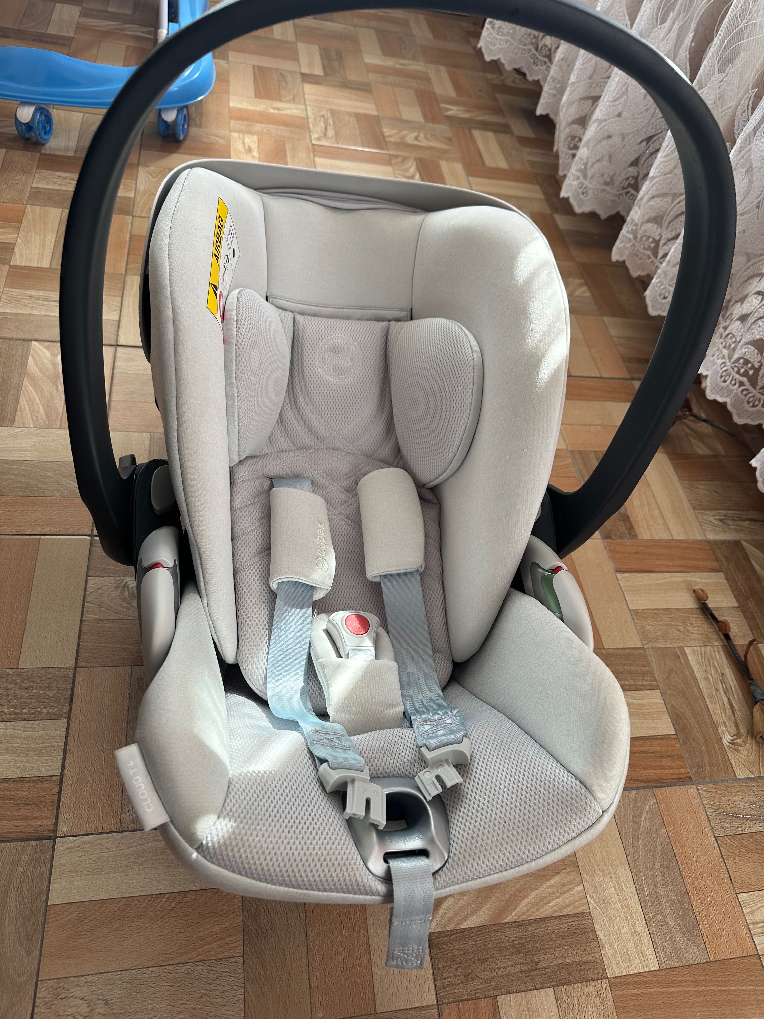 Vând Scoică Cybex Platinum Cloud T Plus i-Size- light grey