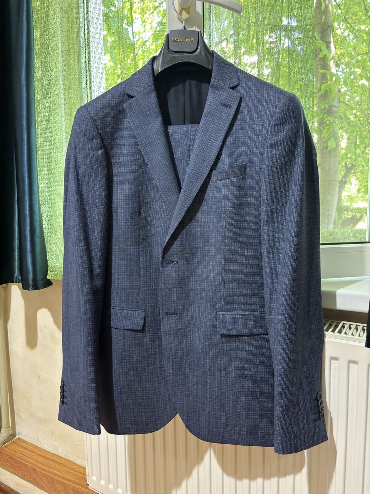 Costum Escudo Slim fit Albastru-pepit
