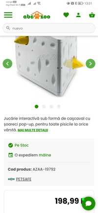 PetSafe FroliCat Cheese - jucărie interactiva pentru pisici