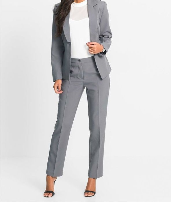 Costum Sacou+Pantalon negru/gri