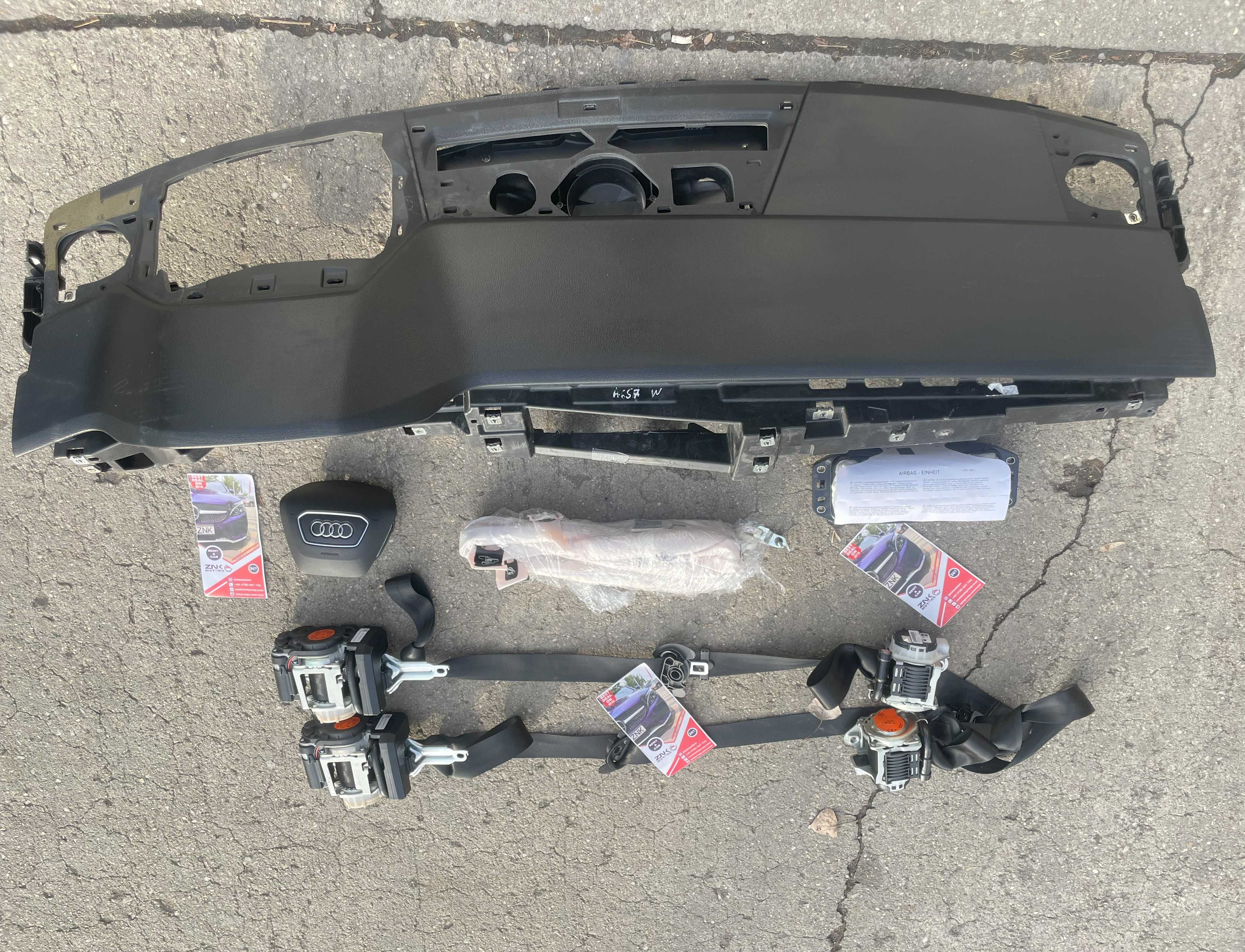AUDI A6 C8 kit airbag - plansa de bord - set centuri de siguranta