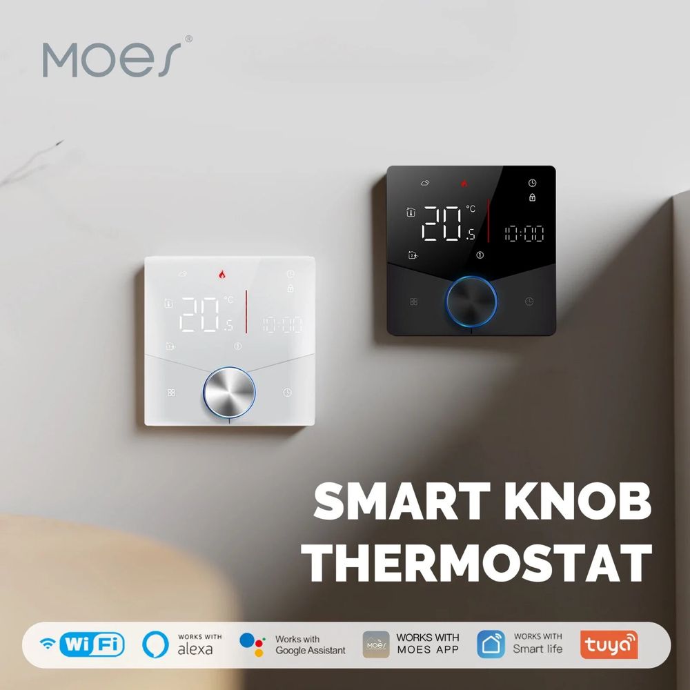 Moes термостат смарт 16А, бял