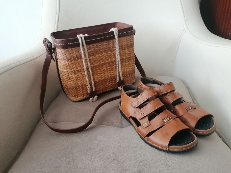Чанта Zara и сандали Rieker 36