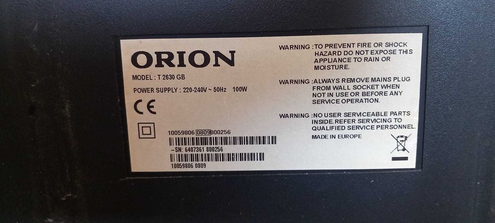 ORION T2630 GB (66 cm) fara telecomanda