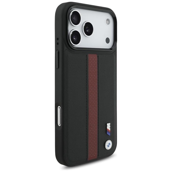 Case bmw m perforated stripe logo magsafe for iphone 17 pro max red