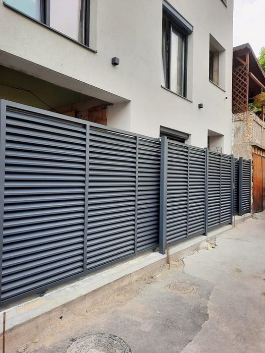 garduri și porți fier forjat stil jaluzea sipca metalica bca etc