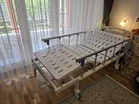 Pat medical 3 segmente + saltea nouă + saltea antiescară gratuit