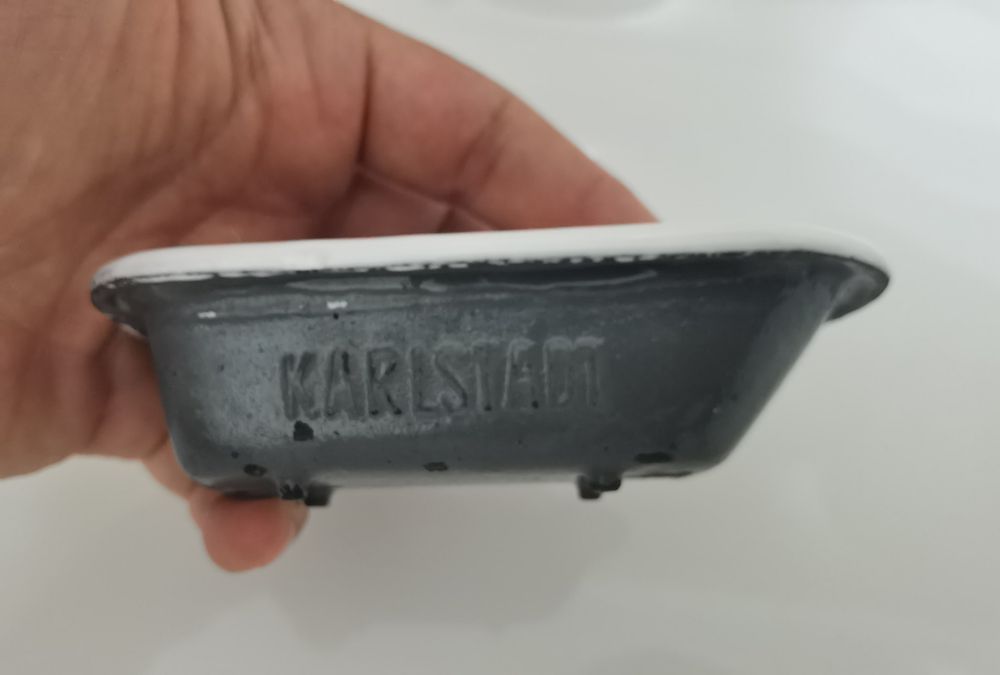 Cadă Fontă anii 40 și Bebeluș Porțelan Bisque anii 30