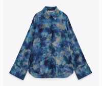 Camasa albastra Tie Dye marca Zara L