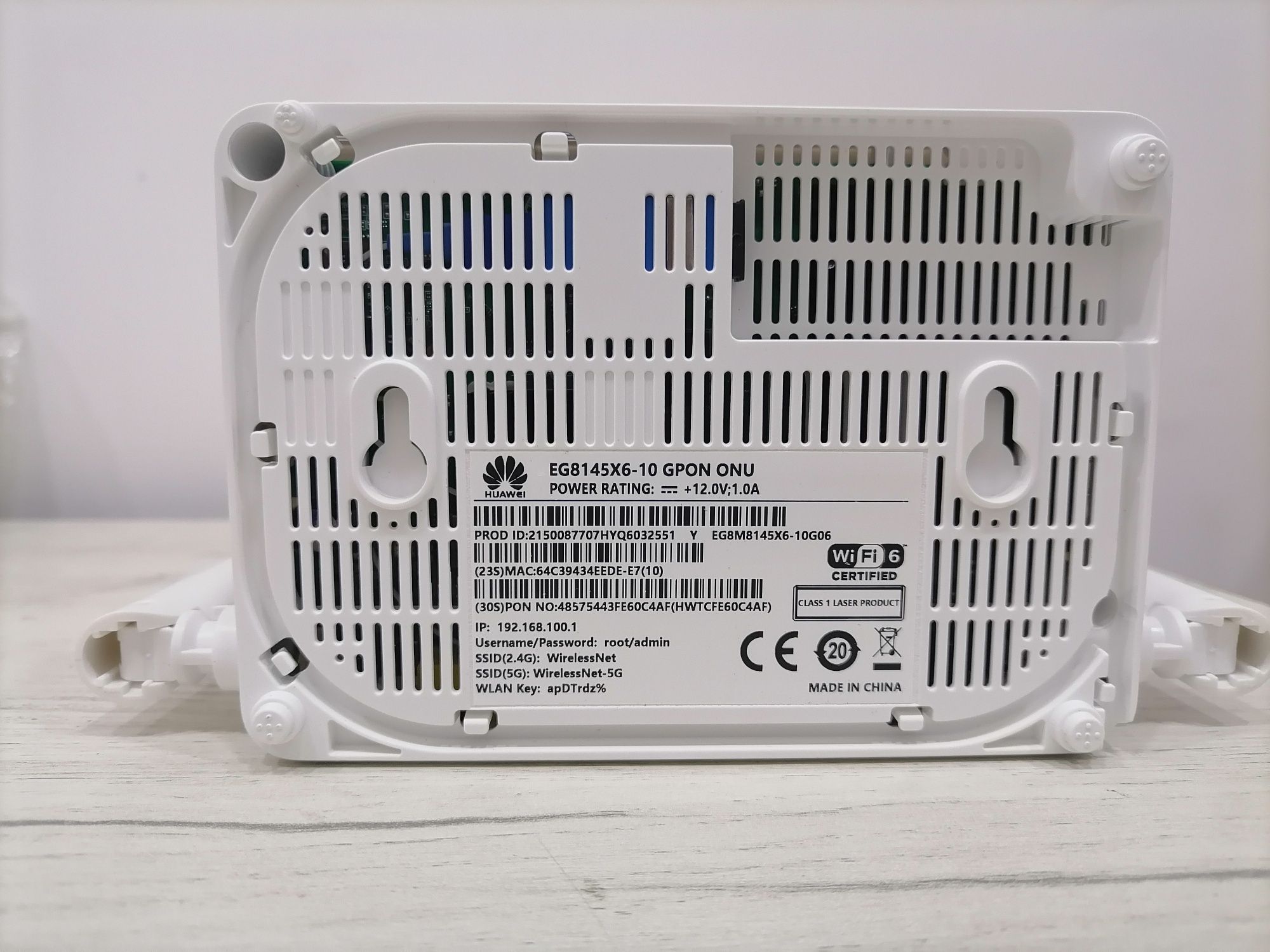 Huawei WiFi 6, EG8145X6-10 GPON  ONU