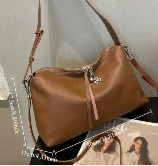 Чанта дамска от естествена кожа. Нов.