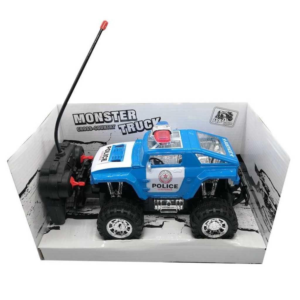 Играчка полицейски джип с радиоуправление, Monster Truck,Cross-country