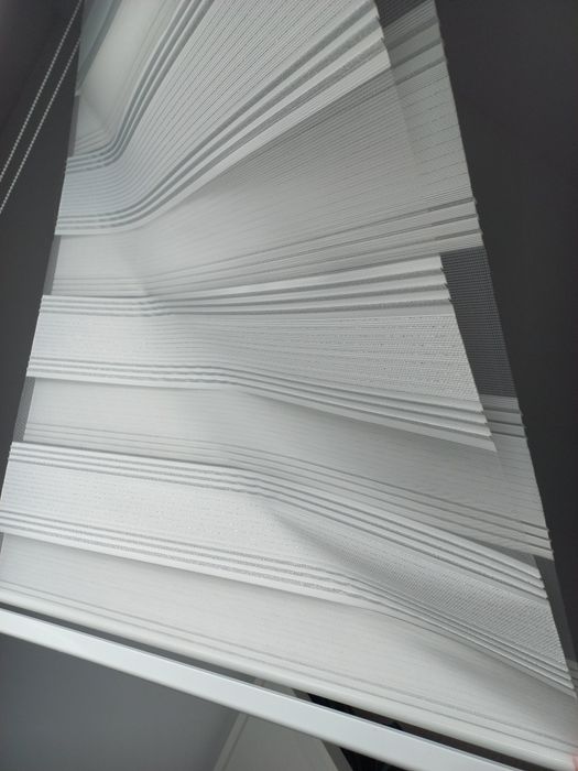 Rolete/Jaluzele 215cm lățime alb argintiu