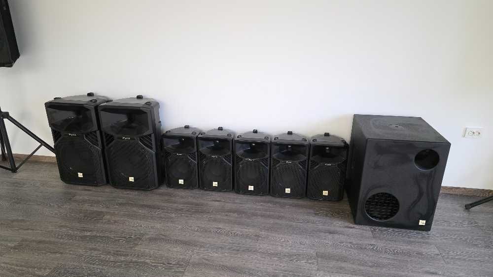 Озвучителна техника, активни и пасивни тонколони , усилвател, стойки