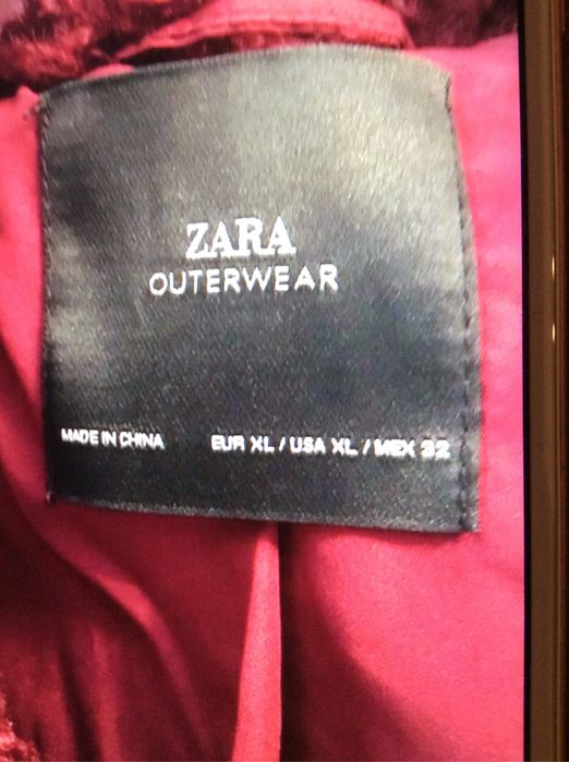 Jacheta pufoasă Zara superba mărimea L/XL