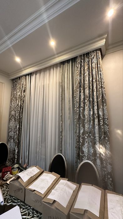 Шторы с тюлью (3,30 высота)