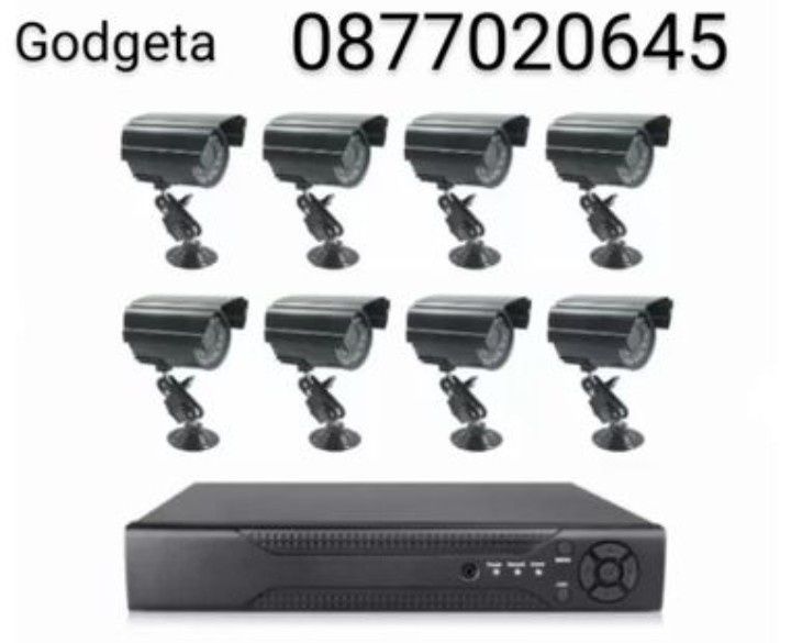 2 модела Пълен пакет  4 и 8 камери + Dvr CCTV Комплект за видеон