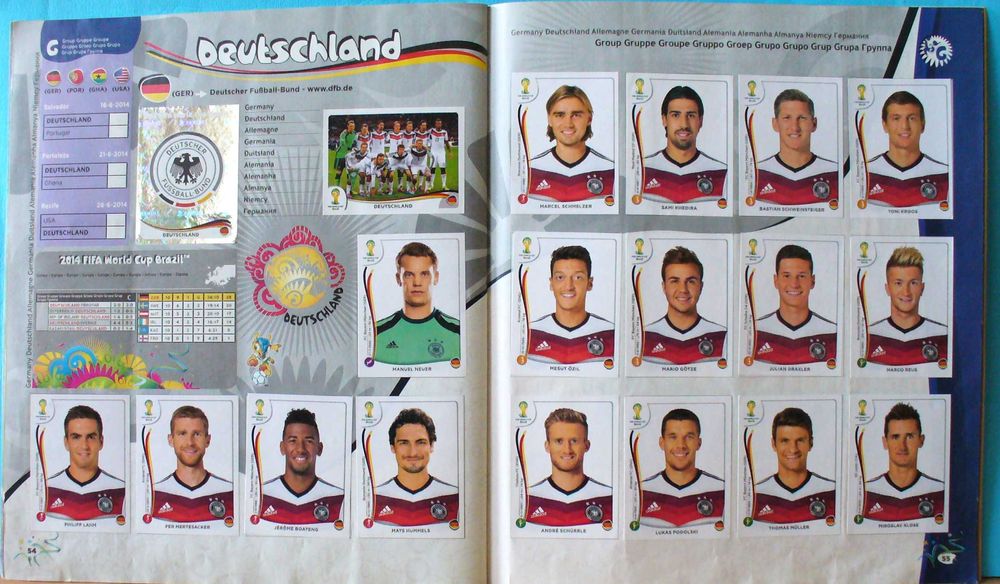 Официалния лицензиран стикер-албум FIFA World Cup Brasil'2014 Panini