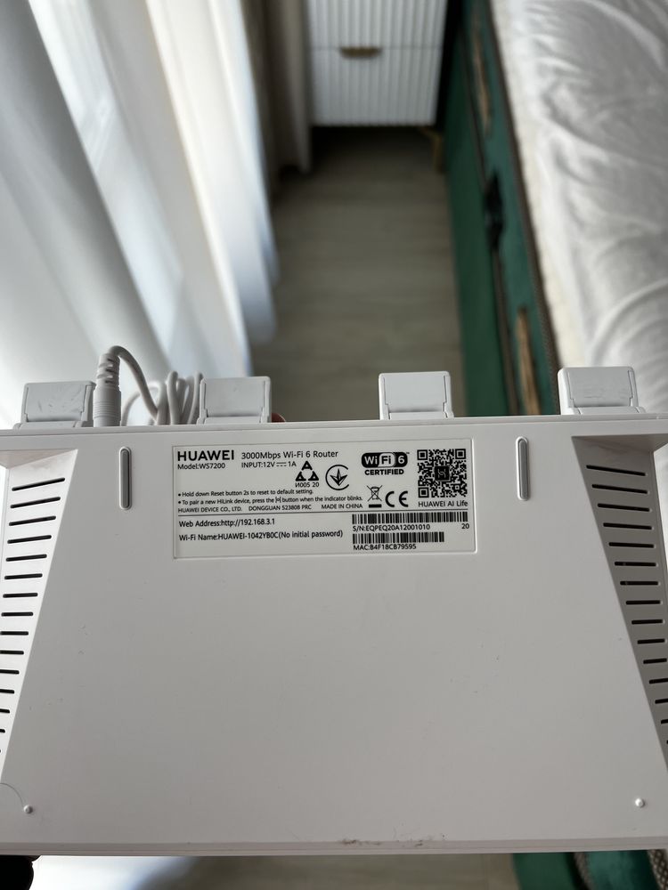 Router Wireless Huawei WS7200-20, AX3000 wifi 6 plus quad core
