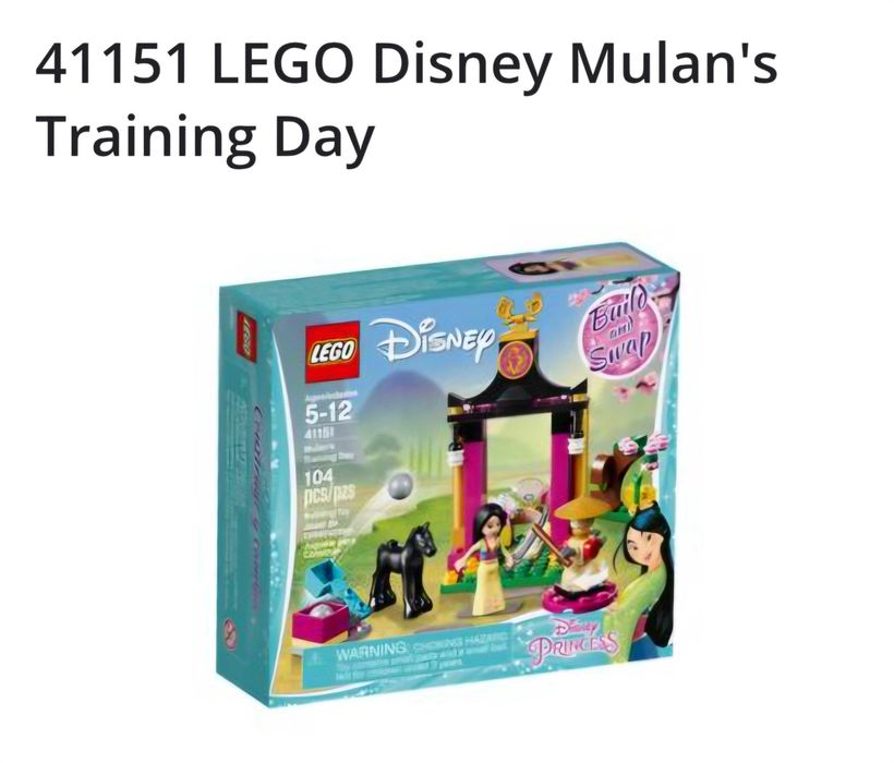 Set Lego Disney printesa Mulan