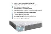 Двулицев матрак SilverPlus 24см - ISleep