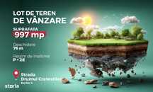 Teren Intravilan 997 mp, deschidere 76 ml, Drumul Cretestilor,Sector 4