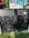Boxe set MKAudio, 2x600W (10″) cu 2 microfon