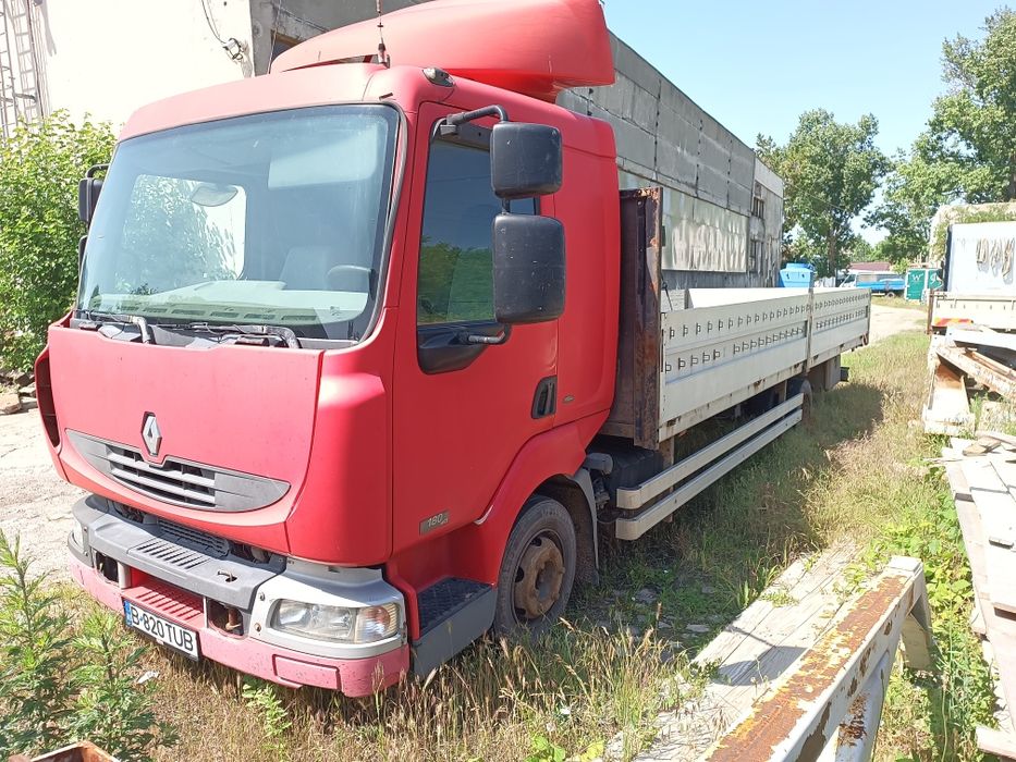 Renault Midlum 180dci 7.5t bena cu obloane si prelata demontabila