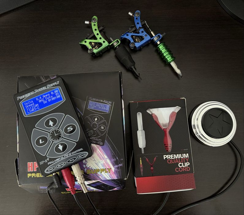 Kit tattoo 2 aparate + sursa+ pedala+clicord