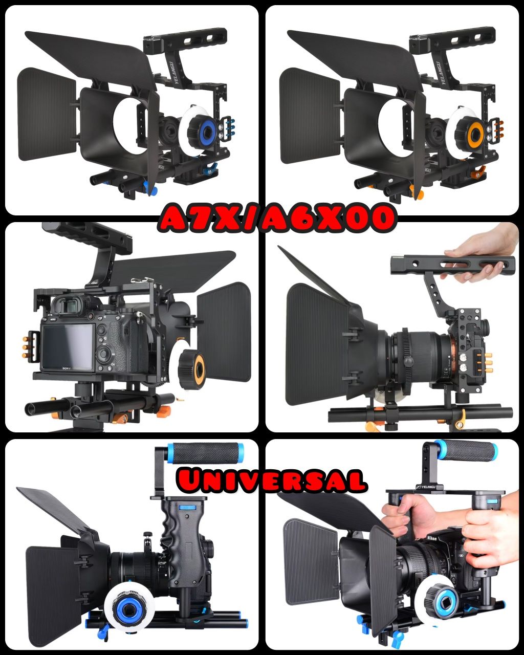 RIG Mânere Universale + Cage Sony