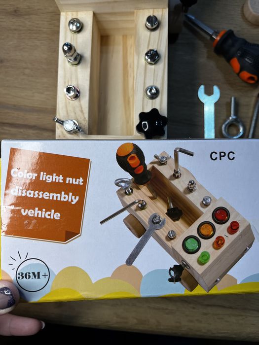 Montessori placa senzoriala indemanare lemn Montessori